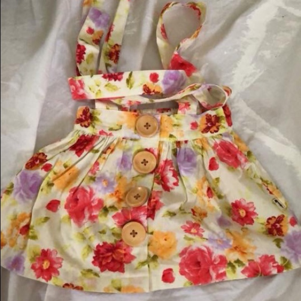 Sz 1 Lacey Lane Maya Suspender Skirt euc